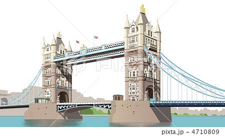 ロンドン橋のイラスト素材