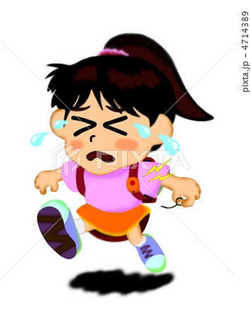 子供の危機 防犯ブザー 001のイラスト素材