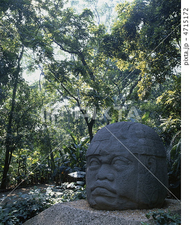 ラ・ベンタ遺跡公園戦士の巨石人頭像 ラ・ベンタ遺跡公園戦士の巨石人頭像 4715172