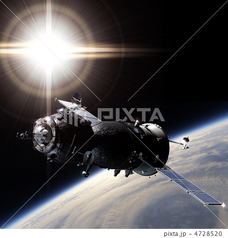 Spaceship on the orbit 4728520