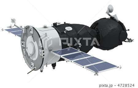 Spaceship isolated on white background 4728524