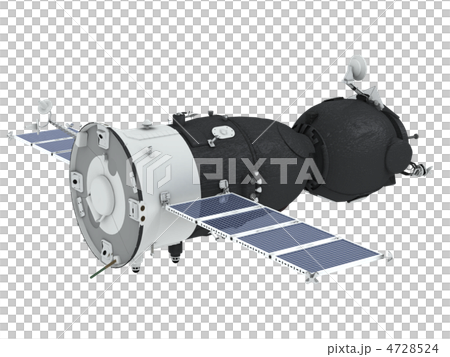 Spaceship isolated on white background 4728524