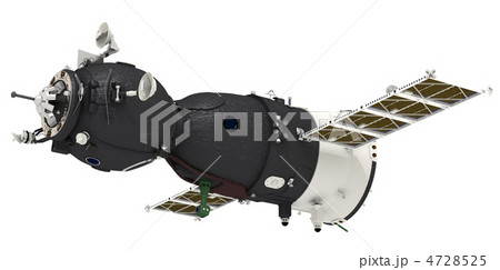 Spaceship isolated on white background 4728525