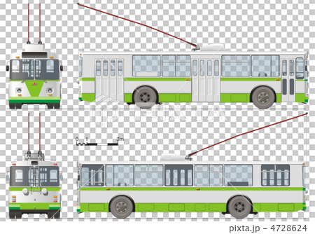 Urban trolleybus isolated 4728624