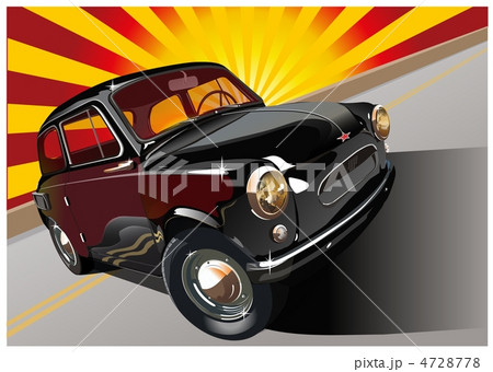 Black retro car 4728778