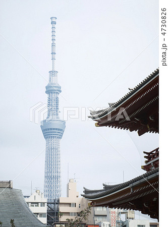 浅草寺と東京スカイツリー 浅草寺と東京スカイツリー 4730826