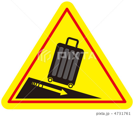 傾斜注意(スーツケース)-4 4731761