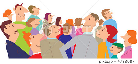 駆け寄る人々 4733087