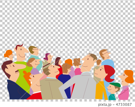 駆け寄る人々 4733087