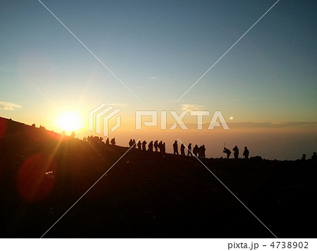 御来光と観光者たち 4738902