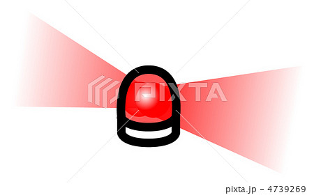 赤いパトランプのイラスト素材 4739269 Pixta