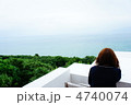 テラスと女性 4740074