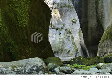 大自然の造形美 由布川峡谷の岩肌 大自然の造形美 由布川峡谷の岩肌 4741463