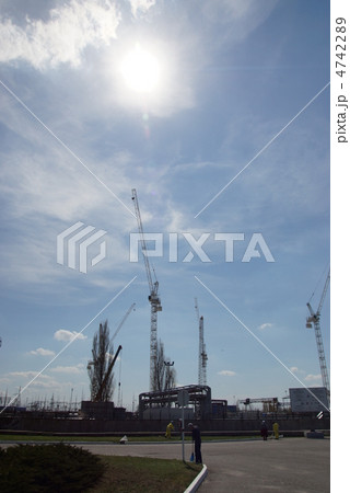 チェルノブイリ原発 カバー工事現場 チェルノブイリ原発 カバー工事現場 4742289