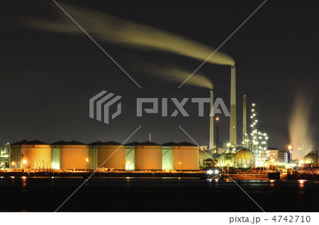 山口周南コンビナートの夜景 4742710