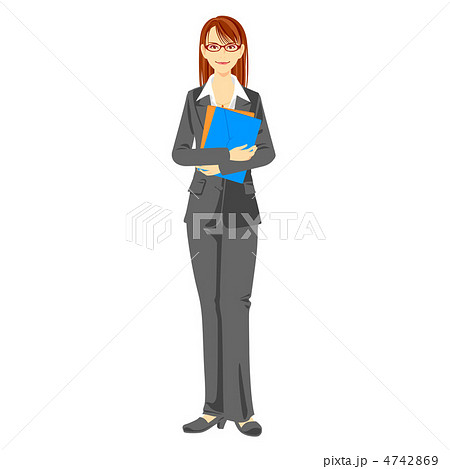 書類を持った女性 4742869