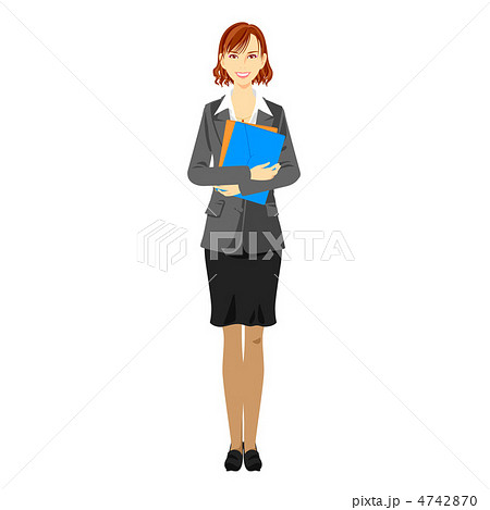 書類を持った女性 4742870
