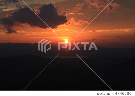 摩周湖展望台の夕陽 摩周湖展望台の夕陽 4746580