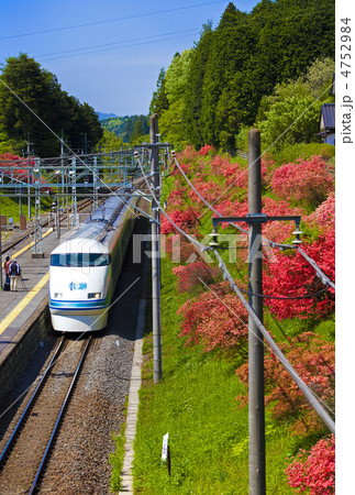 サツキ咲く下小代駅 4752984