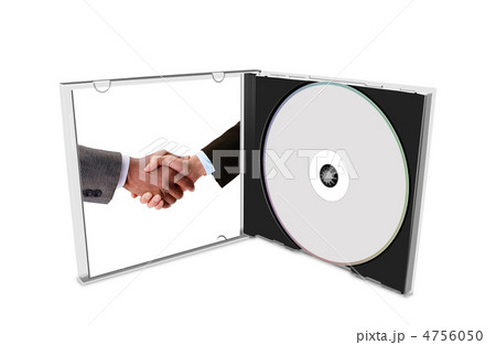 CD with business hands 4756050