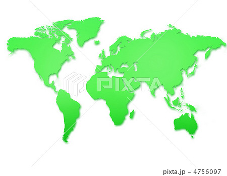 green world map isolated 4756097