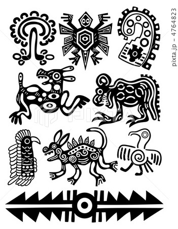 Vector American Indian Traditional Patternsのイラスト素材