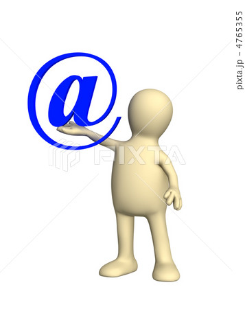 3d person - puppet a symbol @ holding in a hand 3d person - puppet a symbol @ holding in a hand 4765355