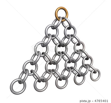 3d pyramid from silver parts of a circuit. Top - a ring from gol 3d pyramid from silver parts of a circuit. Top - a ring from gol 4765401