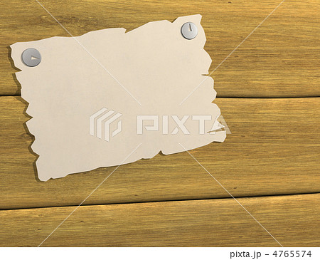 3d sheet of a paper, attached by buttons to board 4765574