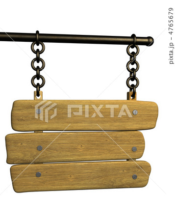 Signboard from an old boards, hanging on circuits 4765679