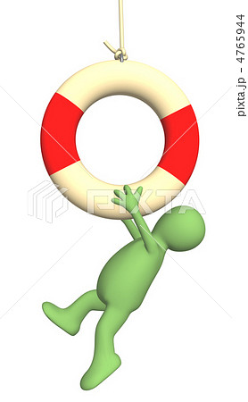 3d puppet hanging on a lifebuoy ring 4765944