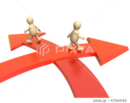 Concept - different direction in business 4766040