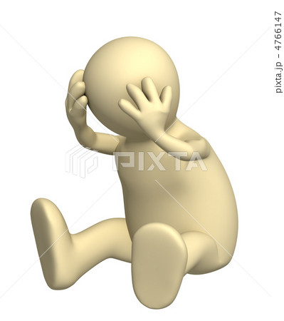 Upset 3d puppet, keeping for a head 4766147