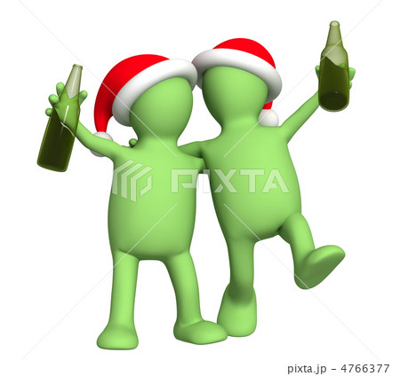3d puppets - friends celebrating Christmas 3d puppets - friends celebrating Christmas 4766377