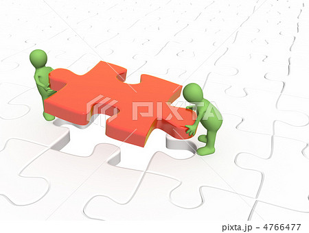 3d puppets installing red part puzzle 4766477