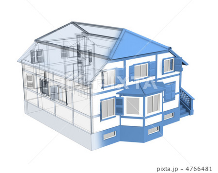 3d sketch of a house 4766481