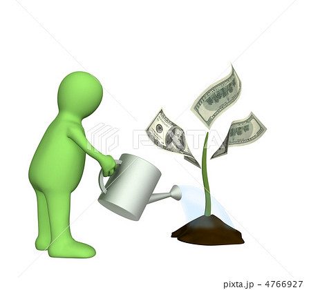 3d puppet, watering monetary plant 3d puppet, watering monetary plant 4766927