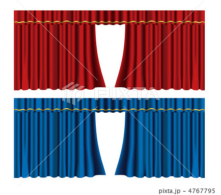 シアターカーテンのイラスト素材
