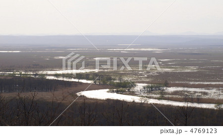 夕景の釧路湿原 4769123