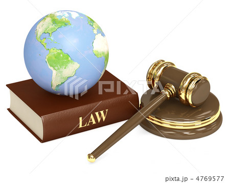 Judicial 3d gavel and Earth 4769577
