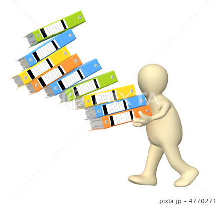 3d puppet, supporting falling folders 4770271