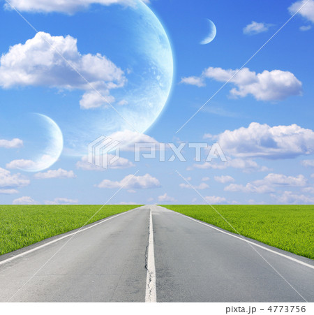 Sky in alien planet 4773756