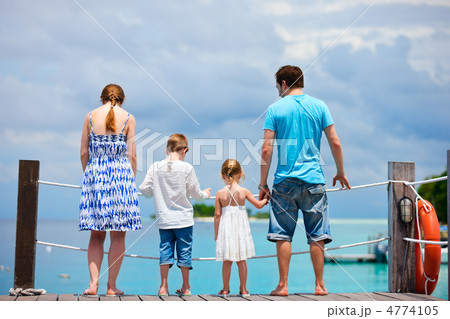 Family at tropical vacation Family at tropical vacation 4774105