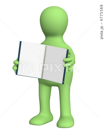 3d puppet with a notebook 4775569