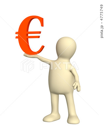 Puppet, holding euro symbol 4775749