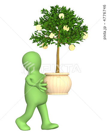 Puppet with monetary tree 4776746