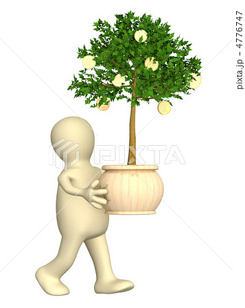 Puppet with monetary tree 4776747