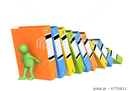 3d puppet, supporting falling folders 4776811