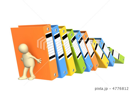 3d puppet, supporting falling folders 3d puppet, supporting falling folders 4776812
