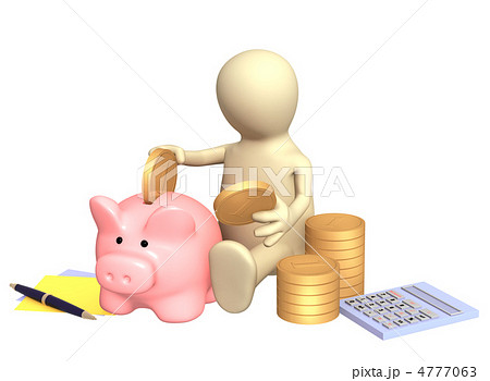 Puppet, piggy bank and calculator Puppet, piggy bank and calculator 4777063